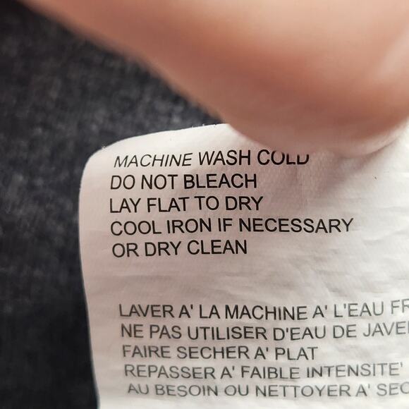 A Pea in the Pod Charcoal Gray Funnel Neck Belted Sweater Knit Poncho Women S/M - Picture 3 of 10